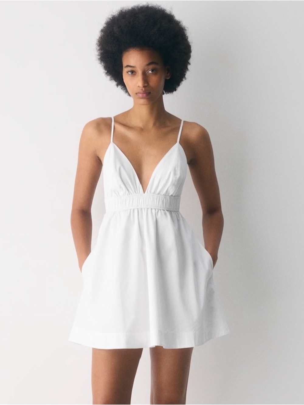 NWT! Aritzia Wilfred Encourage Poplin Mini Dress - M